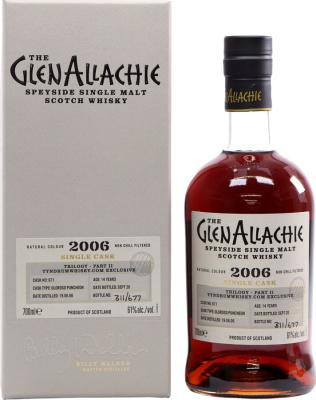 Glenallachie 2006 Trilogy Part II 14yo Oloroso Puncheon #671 TyndrumWhisky.com Exclusive 61% 700ml