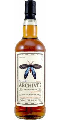 Blended Malt 2001 Arc Butterflies from the USA #83 Spec's 45.9% 750ml