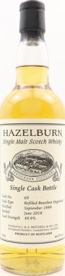 Hazelburn 1999 Private Bottling Refilled Bourbon Hogshead #69 49.9% 700ml