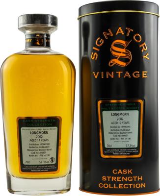 Longmorn 2002 SV Cask Strength Collection Bourbon Barrel #800621 57.3% 700ml