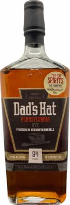 Dad's Hat Vermouth Finished Pennsylvania Rye Whisky Cask Finish Vermouth Barrel Finish 47% 700ml