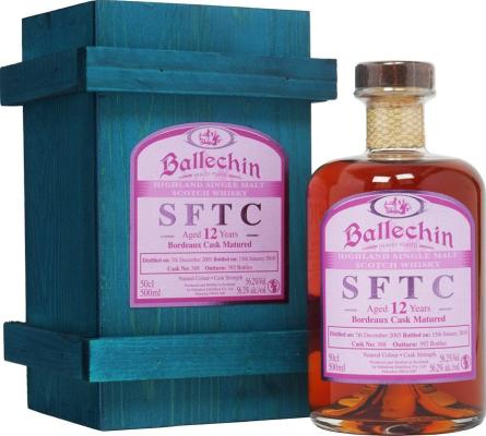 Ballechin 2005 SFTC Bordeaux Cask Matured #388 56.2% 500ml