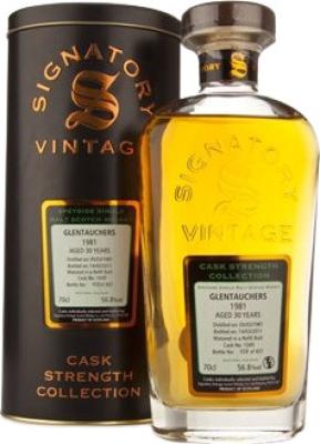 Glentauchers 1981 SV Cask Strength Collection Refill Butt #1049 56.8% 700ml