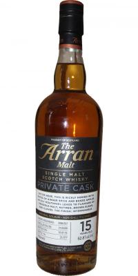 Arran 2000 Private Cask Sherry Hogshead 2000/257 Martin Scott WInes 52.8% 700ml