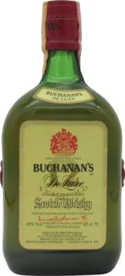 Buchanan's 12yo De Luxe Finest Blended Scotch Whisky Sagna S.P.A. Revigliaco Torinese 43% 750ml