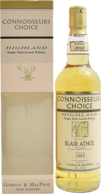 Blair Athol 1993 GM Connoisseurs Choice 12yo Refill American Hogsheads 43% 700ml