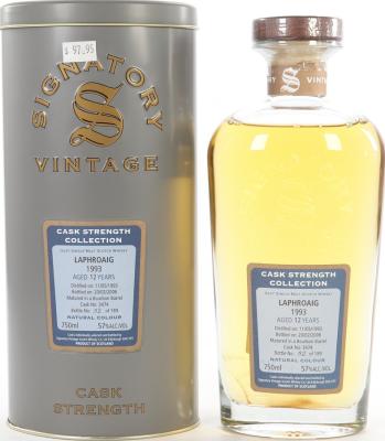 Laphroaig 1993 SV Cask Strength Collection Bourbon Barrel #3474 57% 750ml