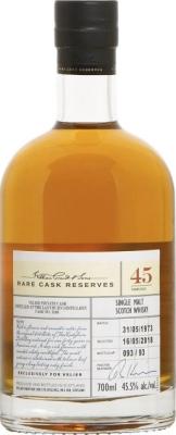 Ladyburn 1973 Cask 3183 Velier Genova Italy 45.5% 700ml