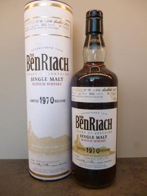 BenRiach 1970 Single Cask Bottling Batch 1 #4005 51.2% 700ml