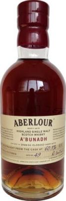 Aberlour A'bunadh batch #49 Sherry Butts 60.1% 750ml