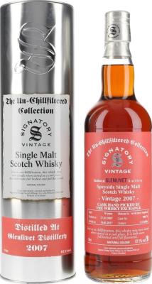 Glenlivet 2007 SV The Un-Chillfiltered Collection 1st Fill Sherry Hogshead #900174 67.1% 700ml