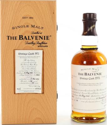 Balvenie 1972 Vintage Cask #14832 47.3% 700ml