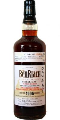 BenRiach 1996 Single Cask Bottling Fresh Pedro Ximenez Hogshead #5613 Best Taste Trading Batch 2 53.1% 700ml