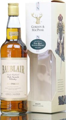 Balblair 1966 GM Rare Vintage 40% 700ml