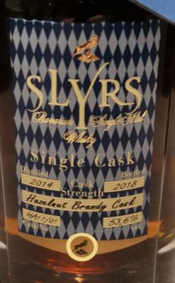 Slyrs 2014 Hazelnut Brandy Cask HA77/07 53.6% 700ml