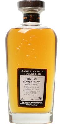 Isle of Jura 1989 SV Cask Strength Collection Heavily Peated Bourbon Barrel #30730 58.3% 700ml