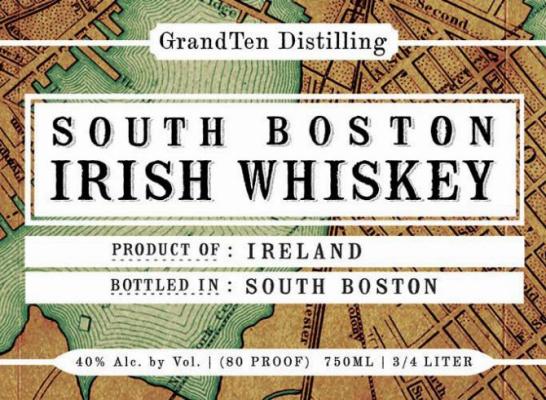 South Boston Irish Whisky 40% 750ml