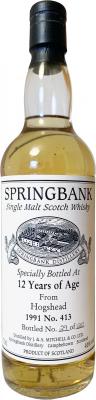 Springbank 1991 Private Cask Hogshead 413 46% 700ml