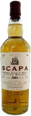 Scapa 2001 GM Licensed Bottling 43% 700ml