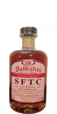 Ballechin 2004 SFTC Port Cask Matured #213 51.2% 500ml