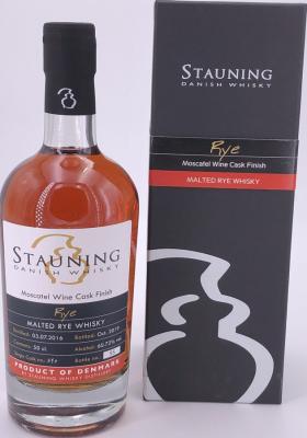 Stauning 2016 Rye Moscatel Wine Cask Finish #547 Kirsch Import 60.72% 500ml