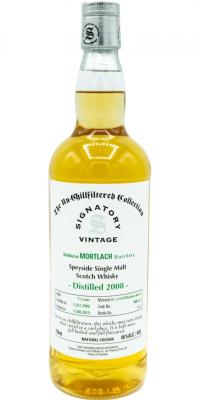 Mortlach 2008 SV The Un-Chillfiltered Collection 1st Fill Bourbon Barrel #800132 46% 750ml