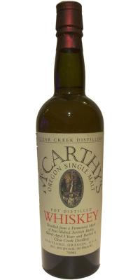 McCarthy's Oregon 3yo Oregon Single Malt American Oak #158 K&L Wine Merchants 49% 750ml