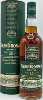 Glendronach 15yo Revival PX-Sherry & Oloroso Sherry 46% 700ml