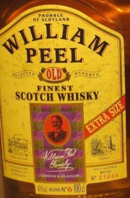 William Peel Old Number 6 Finest Scotch Whisky 40% 1000ml