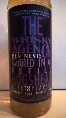 Ben Nevis 1996 TWA Bottled Letters Refill Hogshead 51.2% 700ml