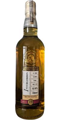 Invergordon 1990 DT Dimensions 5160 52.6% 700ml