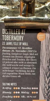 Tobermory 1997 Wajo Sherry Butt 46% 200ml