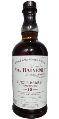 Balvenie 15yo Single Barrel Sherry Cask Sherry 47.8% 700ml