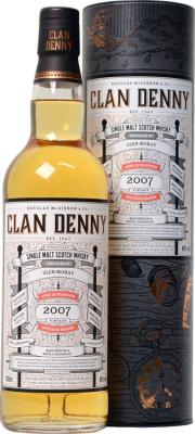 Glen Moray 2007 McG Clan Denny Refill Hogshead DMG 12066 48% 700ml