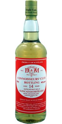 Glencadam 1992 D&M Connoisseurs Club 1453 46% 750ml