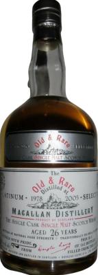 Macallan 1978 DL Old & Rare The Platinum Selection 55.4% 700ml