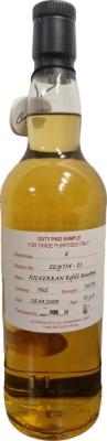 Kilkerran 2008 Duty Paid Sample For Trade Purposes Only 54.2% 700ml
