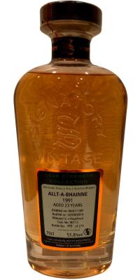 Allt-A-Bhainne 1991 SV Cask Strength Collection Hogshead 90113 51.8% 700ml