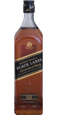 Johnnie Walker Black Label Blended Scotch Whisky 40% 1000ml