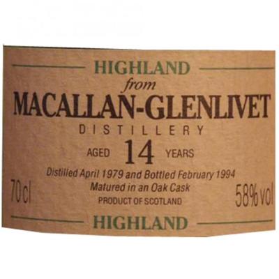 Macallan 1979 CA Oak Cask 58% 700ml