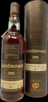 Glendronach 1992 Single Cask Oloroso Sherry Butt #1135 Denmark Exclusive 57.3% 700ml