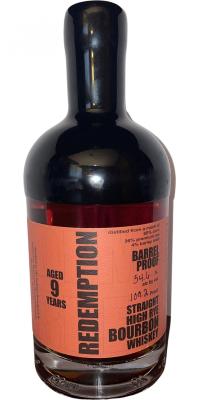 Redemption High Rye 9yo BBS 54.6% 750ml