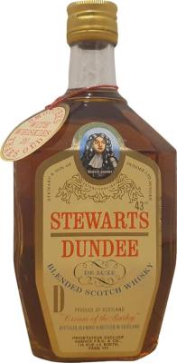 Stewarts Dundee De Luxe Blended Scotch Whisky Cream of the Barley Agence P B.G. & CIE. Paris VIII 43% 750ml