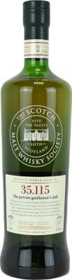 Glen Moray 1996 SMWS 35.115 The Gentleman's Private Club 1st Fill Designer Barrel 53.5% 700ml