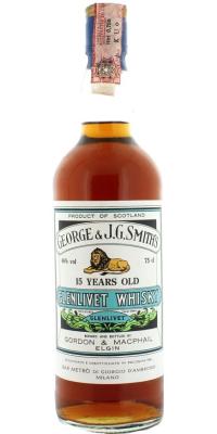 Glenlivet 15yo GM George & J.G. Smith's Bar Metro Milano 46% 750ml