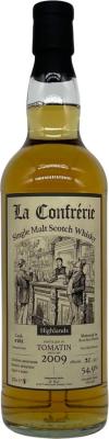 Tomatin 2009 LEG Bourbon Barrel #262 La Confrerie du Whisky 54.9% 700ml