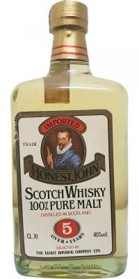 Honest John 5yo 100% Pure Malt 40% 700ml