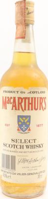 MacArthur's Select JMaA Importato da Velier Genova 40% 700ml