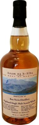 Ben Nevis 2006 ANHA The Soul of Scotland 1st Fill Bourbon #390 56.2% 700ml