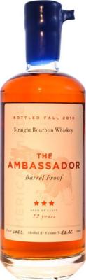 The Ambassador 12yo Barrel Proof New Charred White Oak 52.85% 750ml